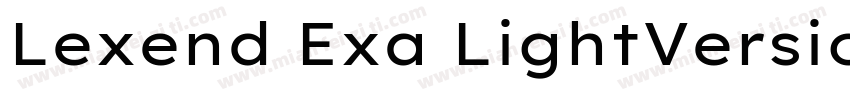 Lexend Exa LightVersion 1007字体转换
